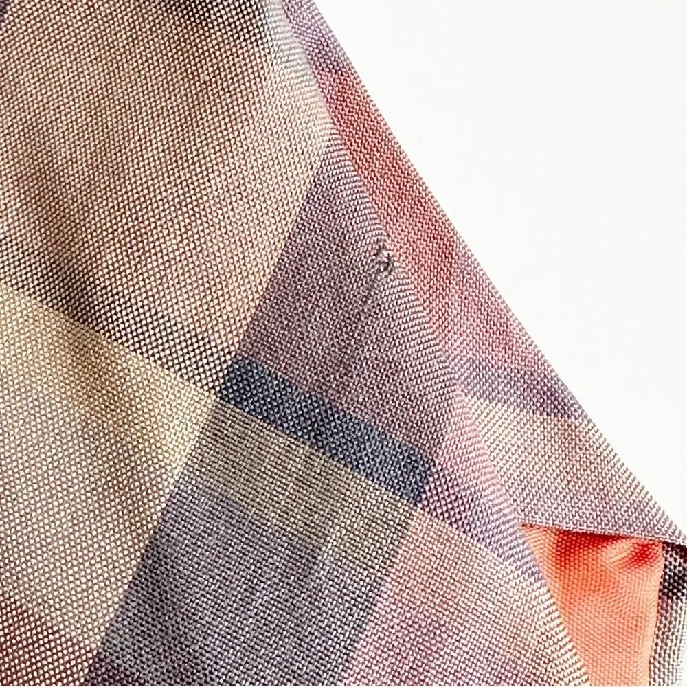 YSL Yves Saint Laurent Men’s vintage tie plaid silk